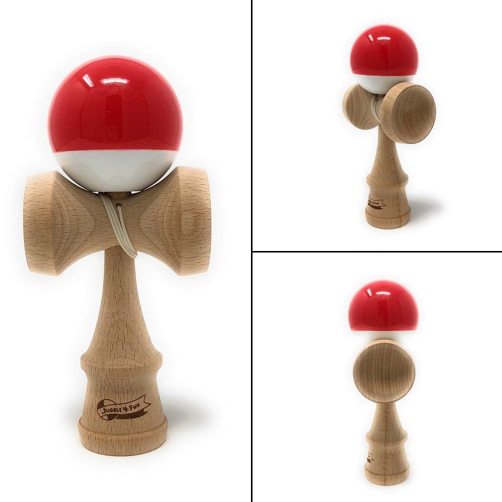 Kendama spare string and JUGGLE 4FUN for children and [MyCircus] (with bag) (red white)