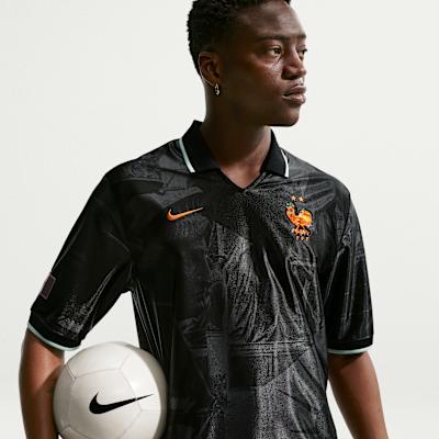 Nike FFF Soccer Jerseys Men s Anthracite/Ice House/Metal Copper Lapel M