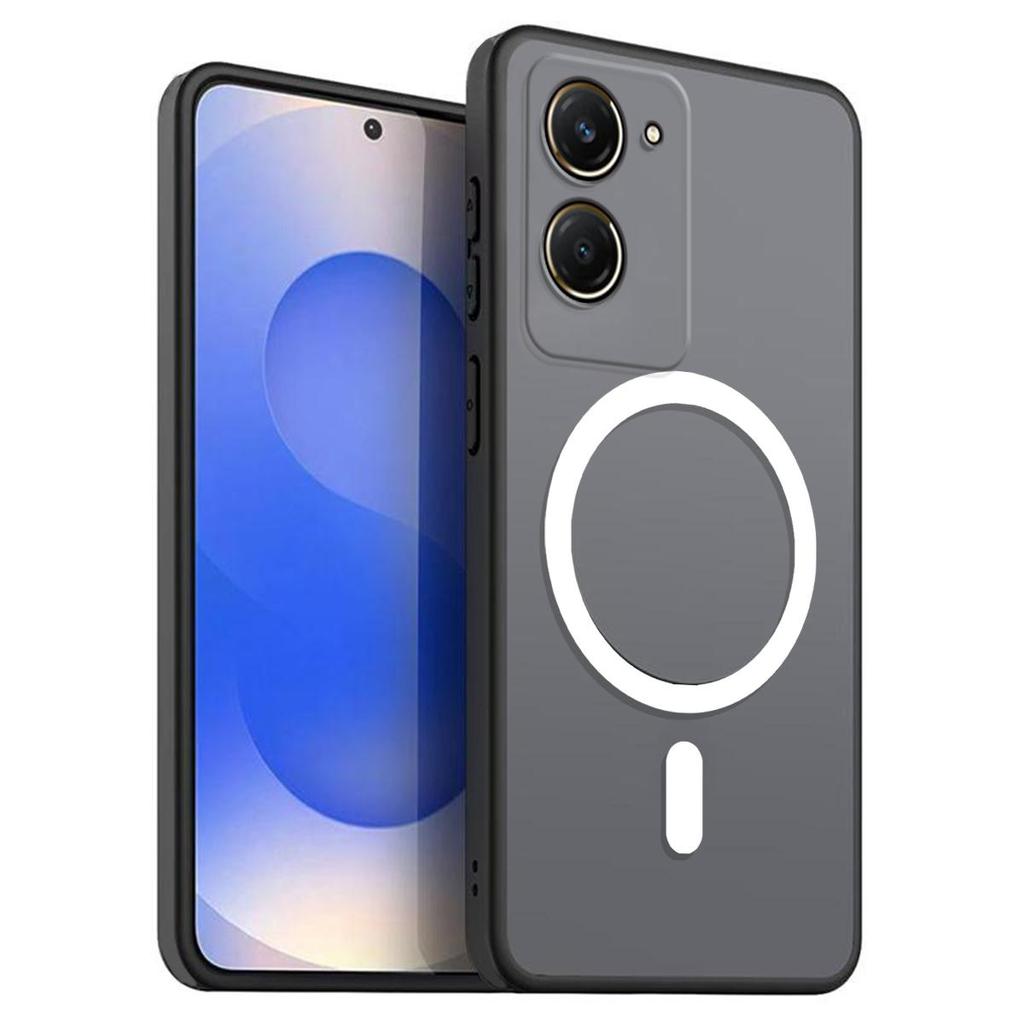Magnetic Iron Ring Phone Case for Vivo Y28s 5G,Y18s,Y03t Matte Soft TPU Shockproof Cover