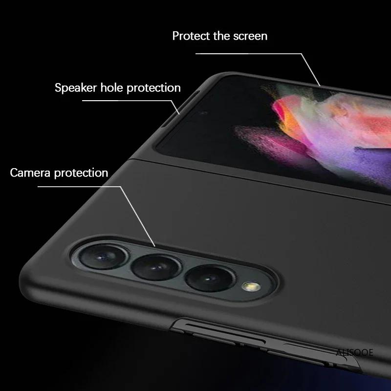 Simple Ultra Slim Hard PC Frosted Phone Case For Samsung Galaxy Z Fold 7 6 5 4 3 Skin-Friendly Full-pack Anti-Drop Protect Cover
