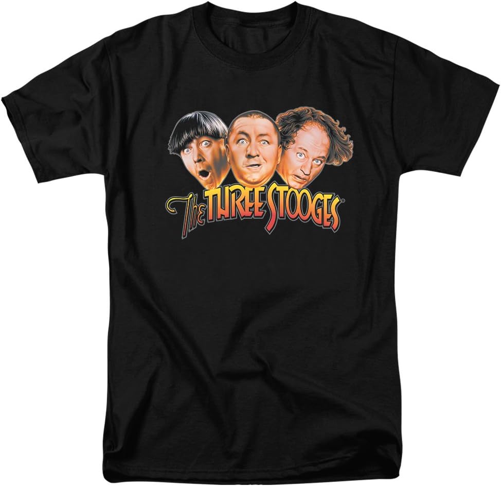 Popfunk Classic The Three Stooges Heads T Shirt XXL