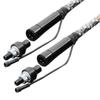 2pcs 3ft LED Whip Lights with Bluetooth Remote Control Spiral RGB Chase Light Offroad 360°Spiraling Rising Dream Wrapped