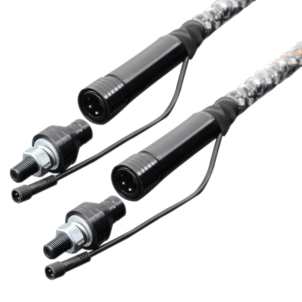 2pcs 3ft LED Whip Lights with Bluetooth Remote Control Spiral RGB Chase Light Offroad 360°Spiraling Rising Dream Wrapped