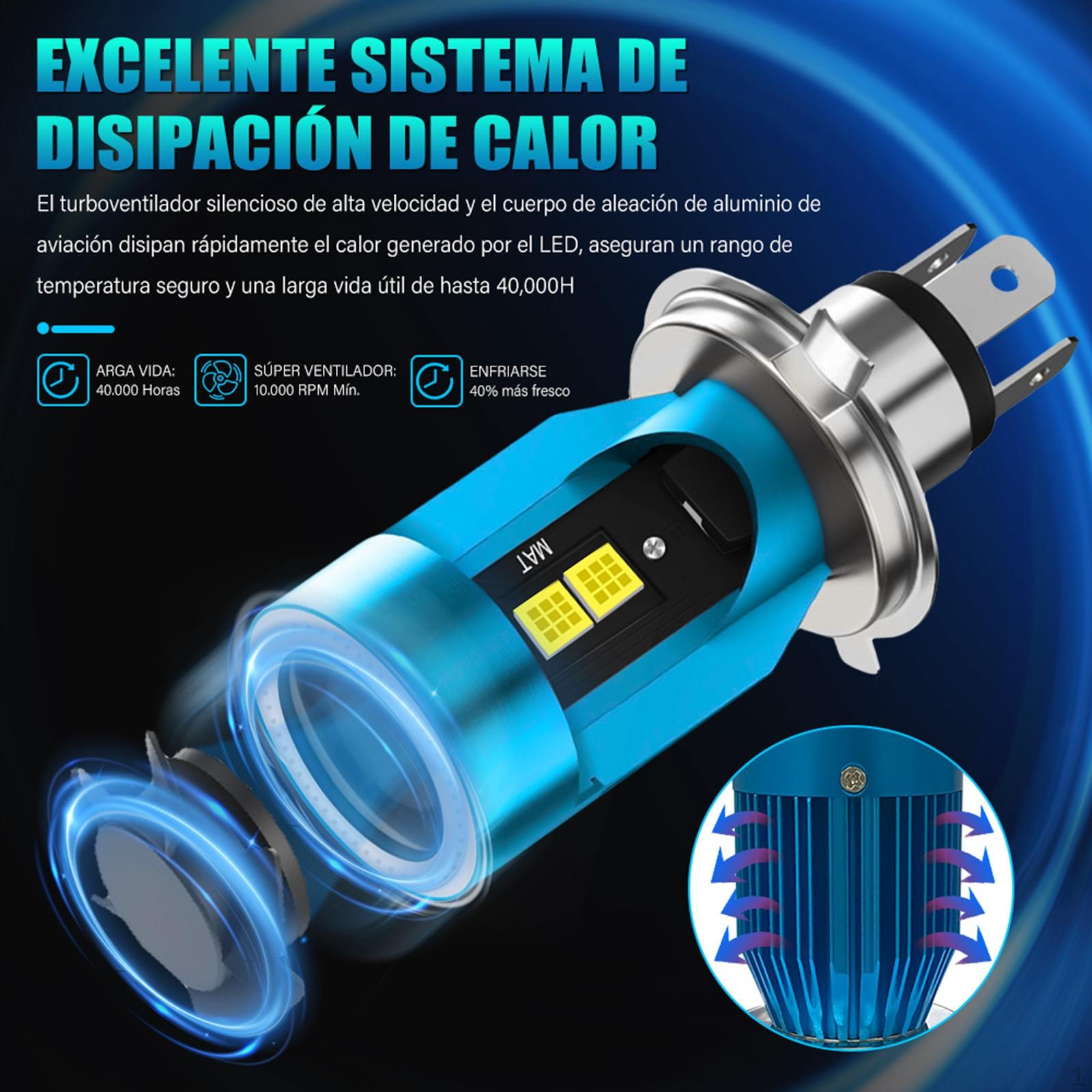 

H4 Мотоциклетные фары светодиодные фары прочные лампы фары легко синий