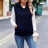 Women’s Sleeveless Sun Protection Vest Zip Up Hoodie Jacket Lightweight Drawstring Sweatshirt Outdoor Shirt with Pockets
