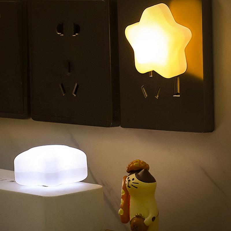 LED Stars Night Lights Star Shaped LED Bedside Night Light Home Decoration Baby Room Lighting USB Charging Cute Star Lamp