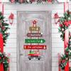 Portable Santa Paper Door Hanger Christmas Home Office Decoration Easy To Hanging Christmas Party Door Garlands