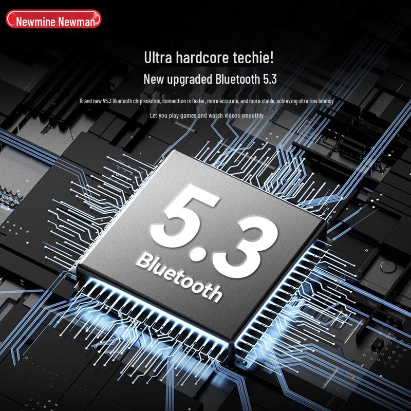 Newmine T22 TWS Half-in-Ear Clip-on Bluetooth 5.3 Sport Earphones