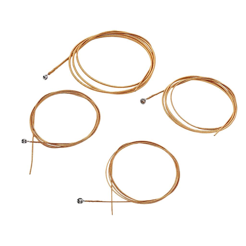 Acoustic Bass Strings 4 String Bass Strings Replacement Set for Musicians Golden