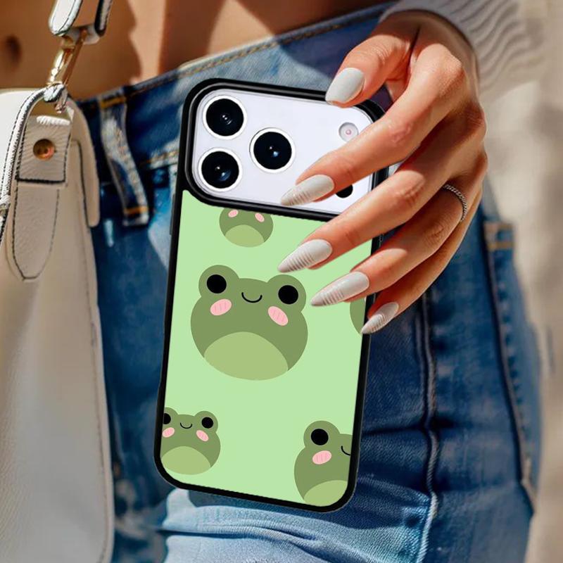 Animal Frog Phone Case For iPhone 17 Air 14 15 13 12 Max Cover For Apple 14 15 16 16e 11 Pro Max Plus Coque