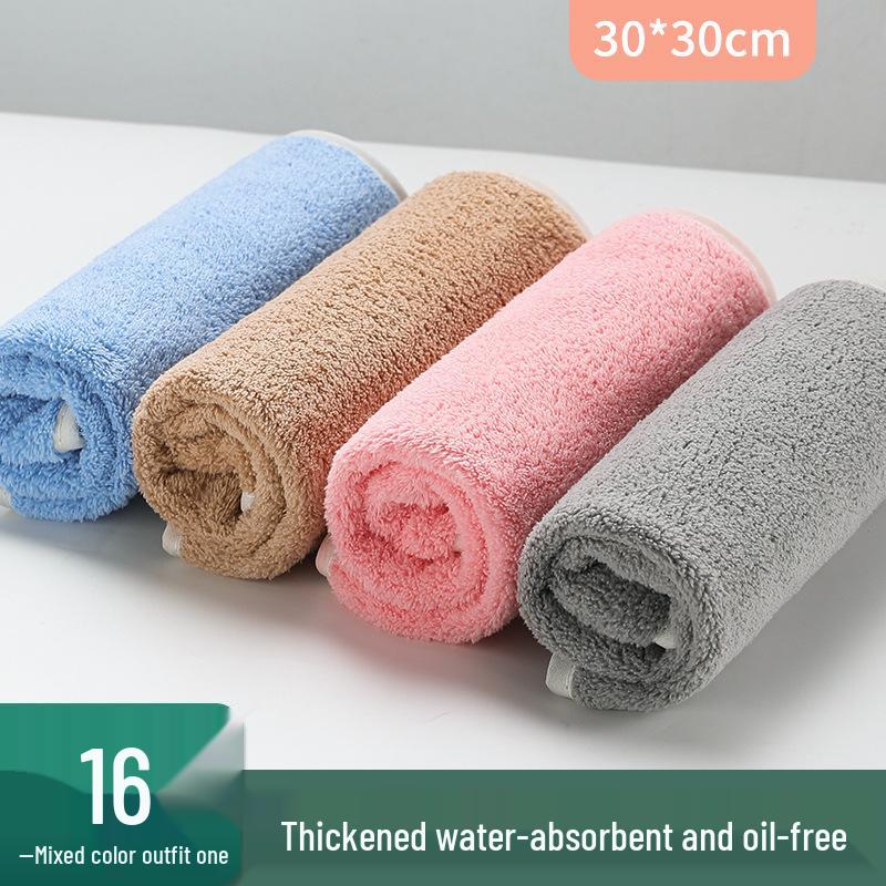 Non-Stick Oil Dishcloth: Absorbent, Lazy Cleaning Towel for Kitchen, Glass, and Table - No Shedding