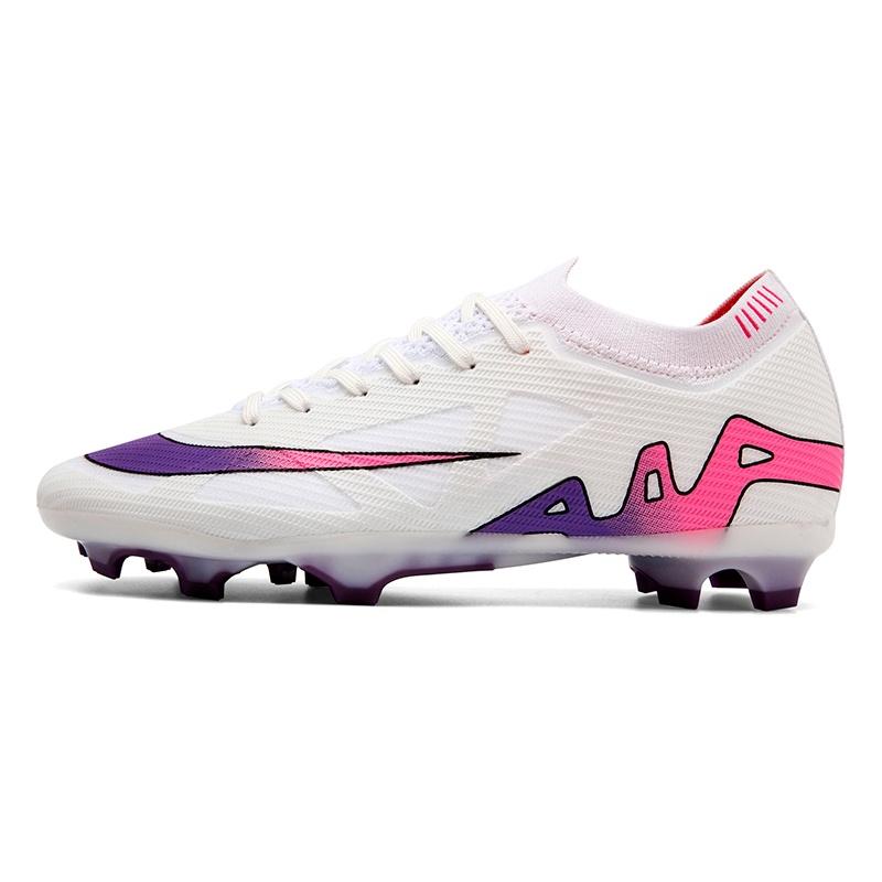 

New Men Football Boots Match Indoor Breathable Long Spikes Ultralight Grass Cleats Soccer Shoes Sneakers Training 42