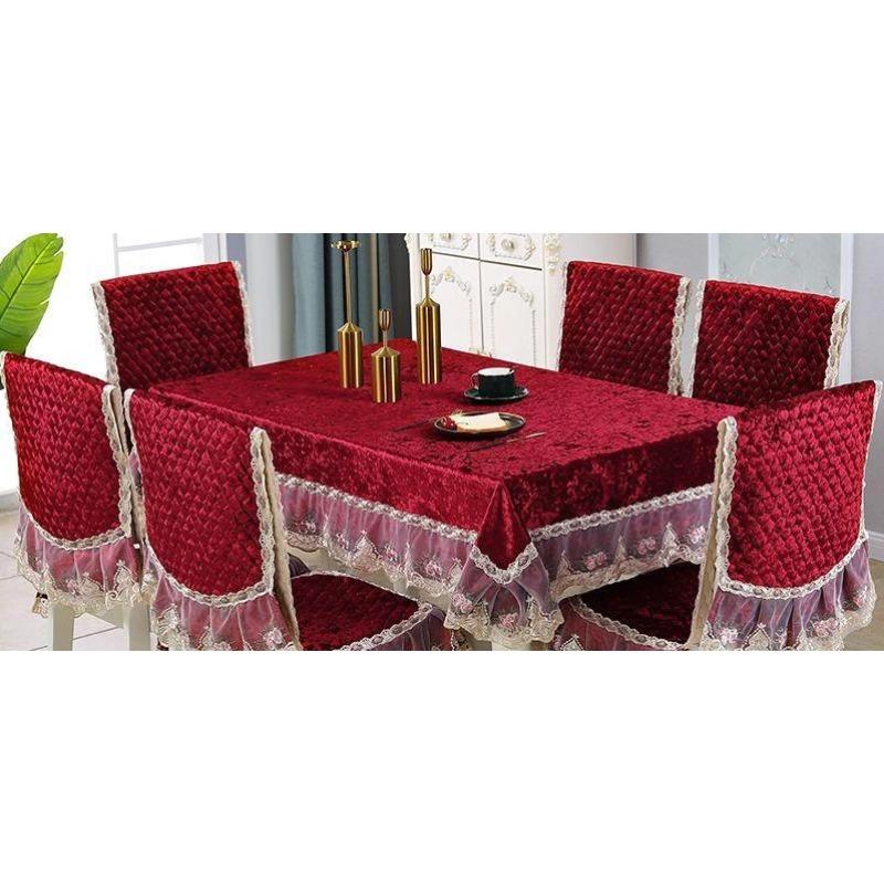 LaceTable cloth Dining Chair Cushion Set Cover European-Style Light Luxury Table Cover Home Spandex Chair Cover Wedding Decore