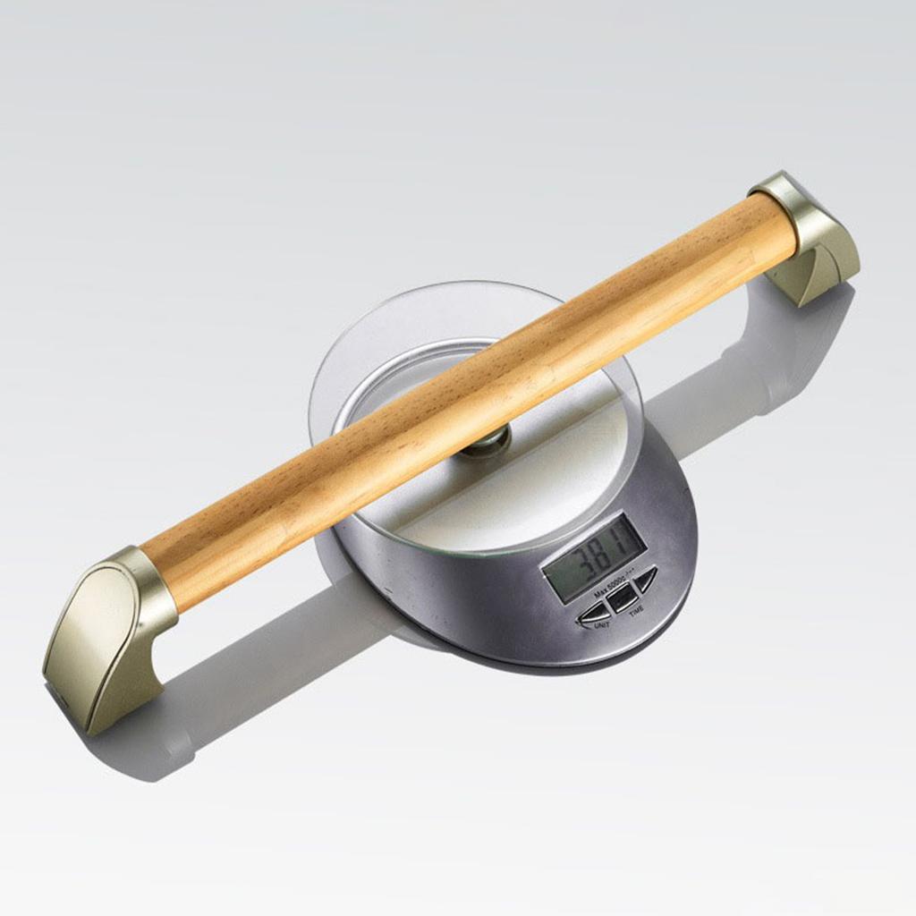 Concealed Mount Safety Bath and Shower Grab Bar Solid Wooden Shower Handle for Handicap Elderly Children Injury