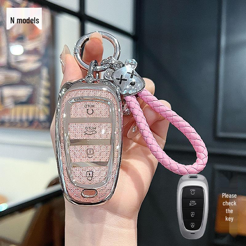 Tucson L Key Cover for Hyundai Elite Luxury Edition - Crystal Screen Style