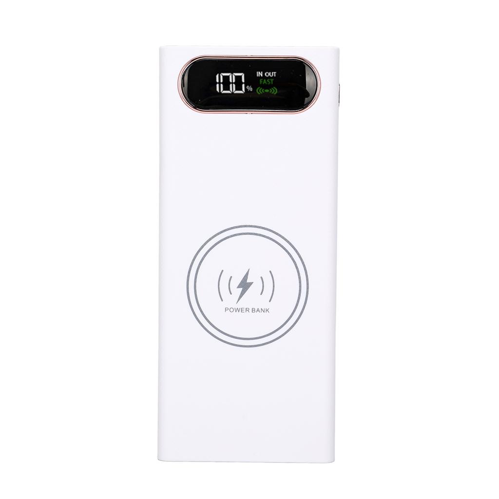 L16 DIY Powerbank 18650 Batteriboks Hurtiglading 22.5W og 15W Trådløs Lading Powerbank 2 USB