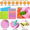 100/50x Gummy Bear Mold with Dropper Silicone Chocolate Mold Fondant Chocolate Candy Maker Moulds DIY Baking Decorating Tools