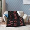 John McClane Christmas Die Hard Blanket Yippee Ki Yay Flannel Novelty Warm Throw Blankets for Bedspread Decoration Office