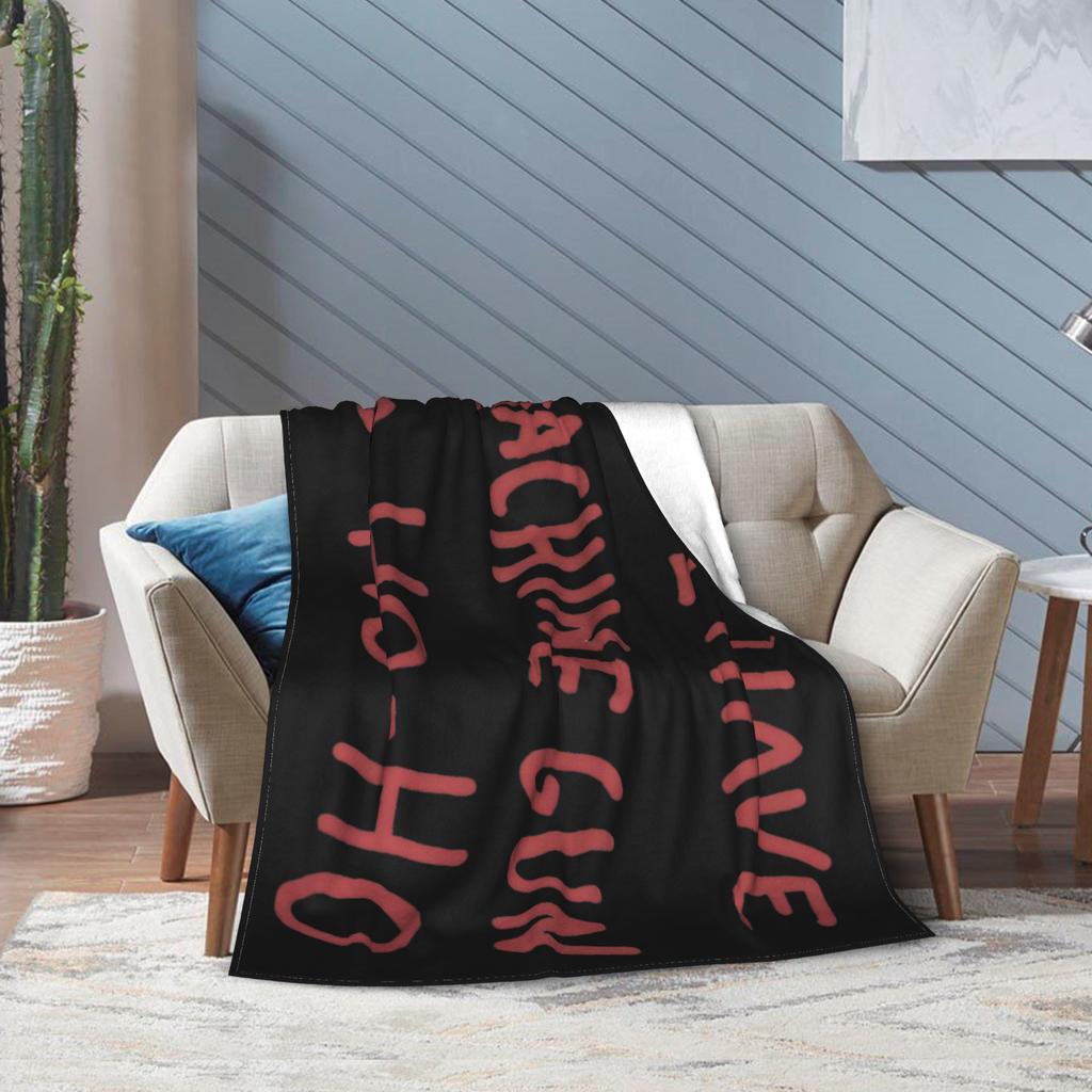 John McClane Christmas Die Hard Blanket Yippee Ki Yay Flannel Novelty Warm Throw Blankets for Bedspread Decoration Office
