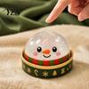 Jelly Texture Glitter Squeeze Toys Christmas Bun Toy with Steamer, Soft Sensory Fidget Toy, Cute Stress Reducing Desk Accessories Slow Rising