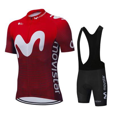 Maillot de cyclisme Movistar à manches courtes pour homme, ensemble de vêtements de cyclisme, de VTT, Ropa Ciclismo, nouvelle collection 2024
