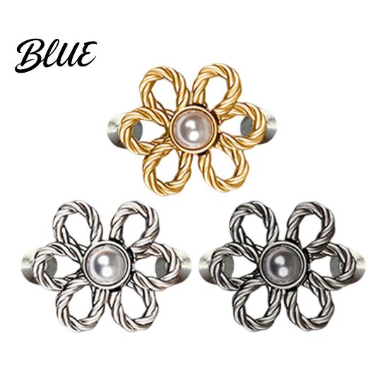 High-quality Metal Pants Buckle Flower Jeans Button Pant Waist Tightener