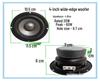 Multi-Size Full-Range Midrange Bass Speaker with Heavy Bass and Aluminum Frame - Available in 3", 4", 5", 6.5", 8", 10", 12".
