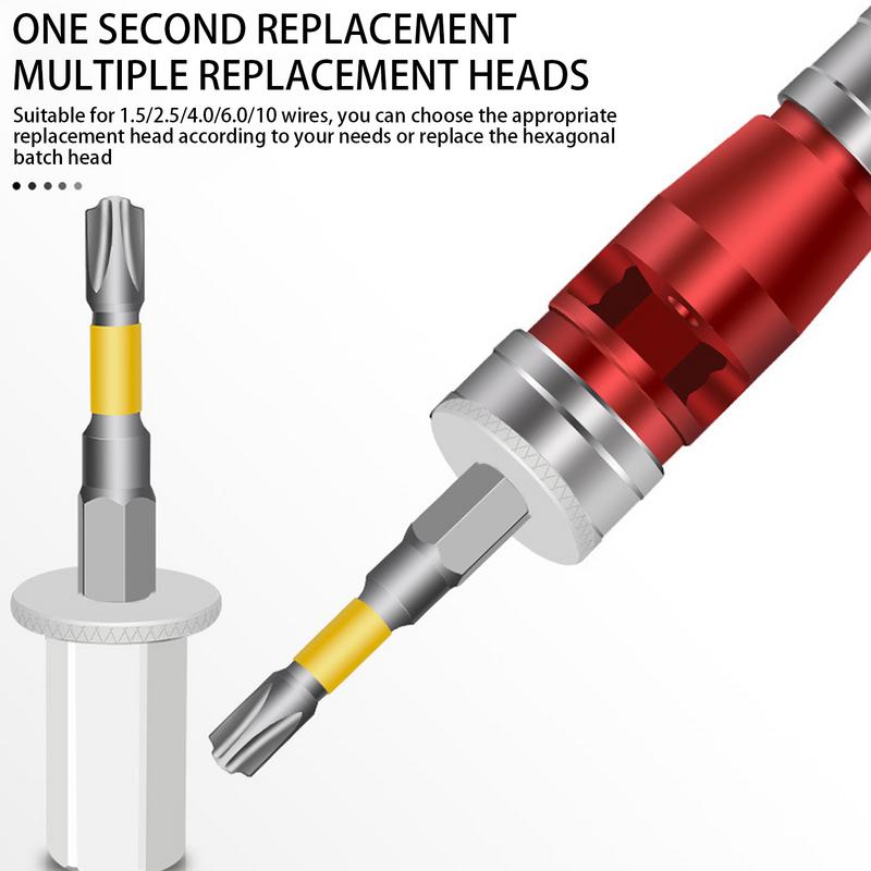 Bohrer Abisolierzange Elektriker Drahtmutter Dreh-, Abisolier- und Verdrillwerkzeug 8X Elektrischer Abisolierer für Bohrmaschine Kabel