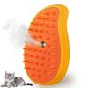 Cat Steam Brush, 3 In 1 Cat Steamy Brush Cleanser, Silicone Massage Grooming Brush, Pet Hair Cleaning Brush Comb for Cats Dogs