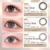 Colored Contact Lenses and Image Modeled by Sakura Twinkle Brown Includes Wet Wipes Water-Light [Official Store] [Produced Miyawaki] 1-Day