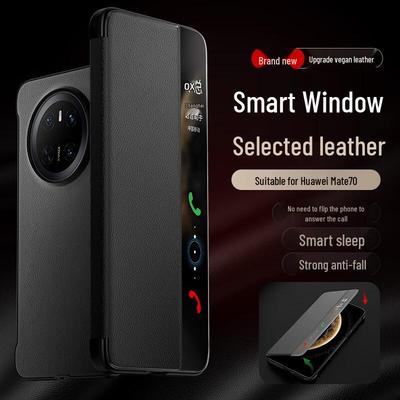 Ba Shi Dai Huawei Smart Window Flip Leather Phone Case