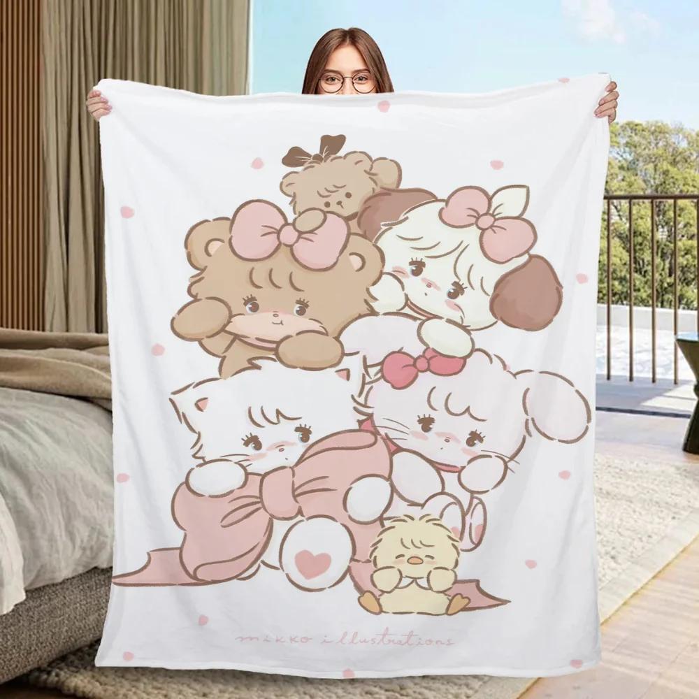 Designer Throw Blanket Sofa M-mikkoS Home Interior Fluffy Plaid Bed Blankets & Throws Warm Blankets for Cold Microfiber Bedding