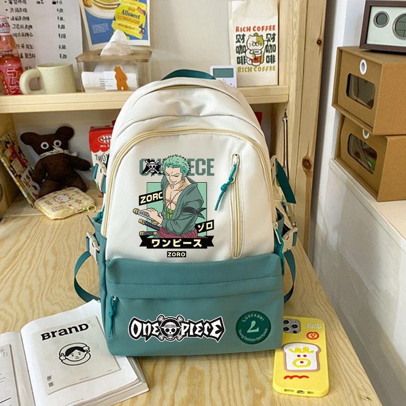 One Piece Themed Backpack, Suitable for Students, Large Capacity Bag.
