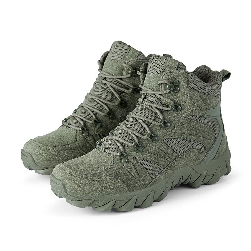 Men's Plus Size Breathable Non-slip High-Top Hiking Combat Boots