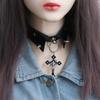 PU Leather Punk Choker Studded Fake Collar Necklace Fashion Rivet Choker  Party