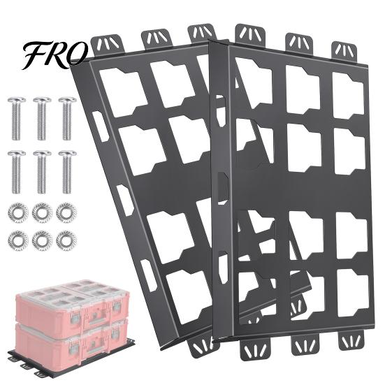 Mounting Plate for Packout Toolbox 2Pcs Plates Milwaukee 48-22-8486, Metal Base Toolboxes, 100 Floor Mount Accessories Lbs Load Capacity, Compatible