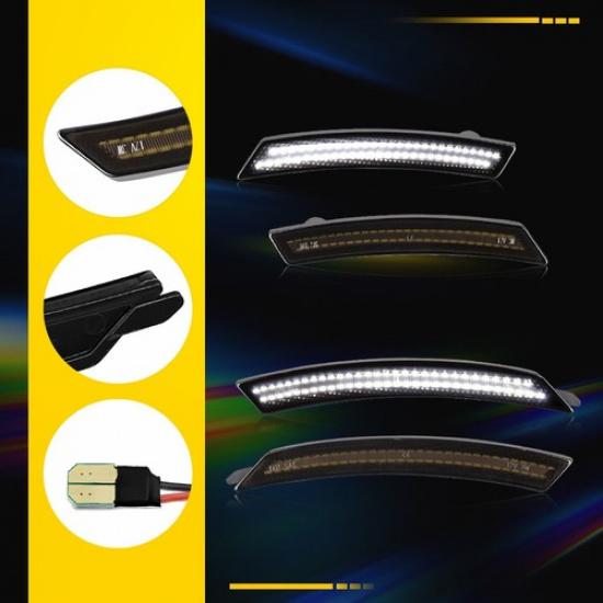 Für Mini Cooper R55 R56 R57 R58 R59 R60 Vorne Hinten LED Seitenmarkierungsleuchten Kotflügelbeleuchtung