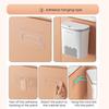 Wall Mounted Garbage Bin with Lid Large Capacity Easy To Install Cabinet Door Trash Can Food Garbage Holder