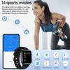 696 New 1.85" Men Women Blue Tooth Call Smart Watch Heart Rate Health Sports Fitness Waterproof Bracelet Music Lady Smartwatch