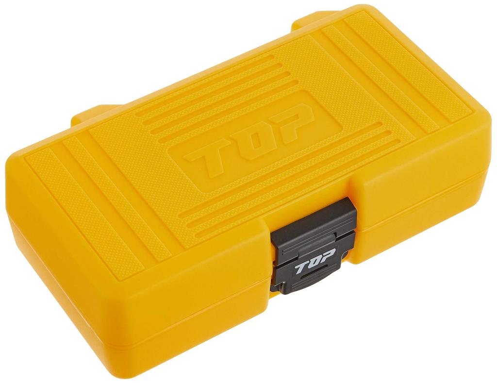 Top Kogyo Jeu de douilles courtes à impact Étui de conversion inclus Outil de construction à embouts Outil de menuiserie Fabriqué au Japon (HAUT) Adaptateur 12 pièces 5,5~24 mm,