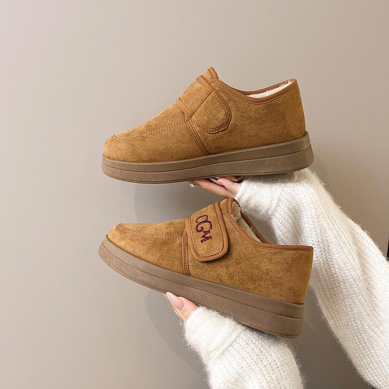 Processing custom winter new non-slip soft bottom piled thickened cotton boots outdoor snow boots versatile cotton boots women