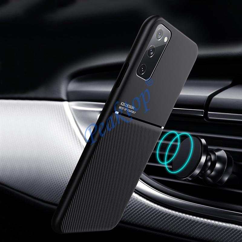 Matte Leather Case For Samsung S21 Plus Cases For Samsung Galaxy S21 Ultra 5G S 21 Plus 2021 Magnet Car Holder Phone Cover Coque