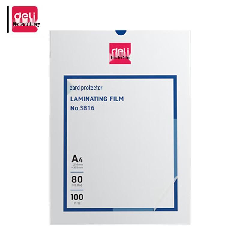 

Deli A4 Laminating Film CN plug (adapter included)