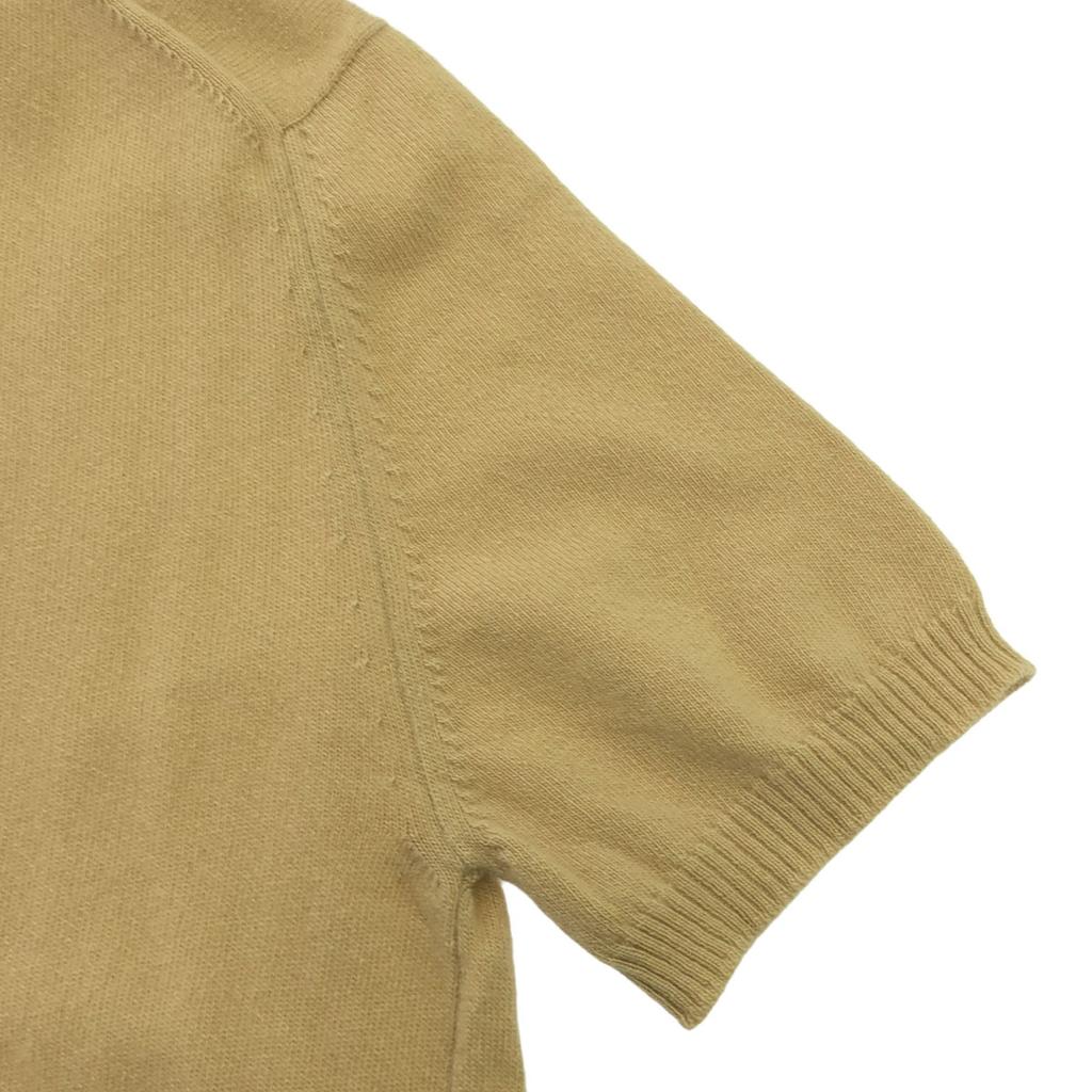 BALLANTYNE Cashmere Short Sleeve Turtleneck Sweater 38 Beige Knit Women Used