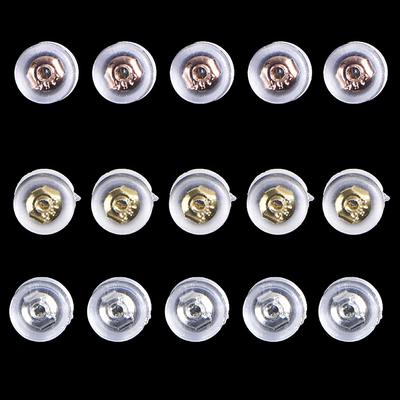 10 τμχ Soft Clear Earnuts Σκουλαρίκια Πλάτες Βύσματα Πώματα Ευρήματα Χρήσιμα Κοσμήματα