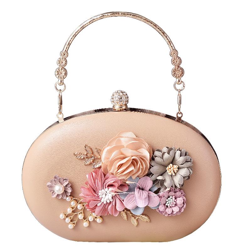 2025 Fashion Designer Three-dimensional Flower Party Clutch Bag Luxury Women's 3D Appliques Handbags New Wedding Evening Bags