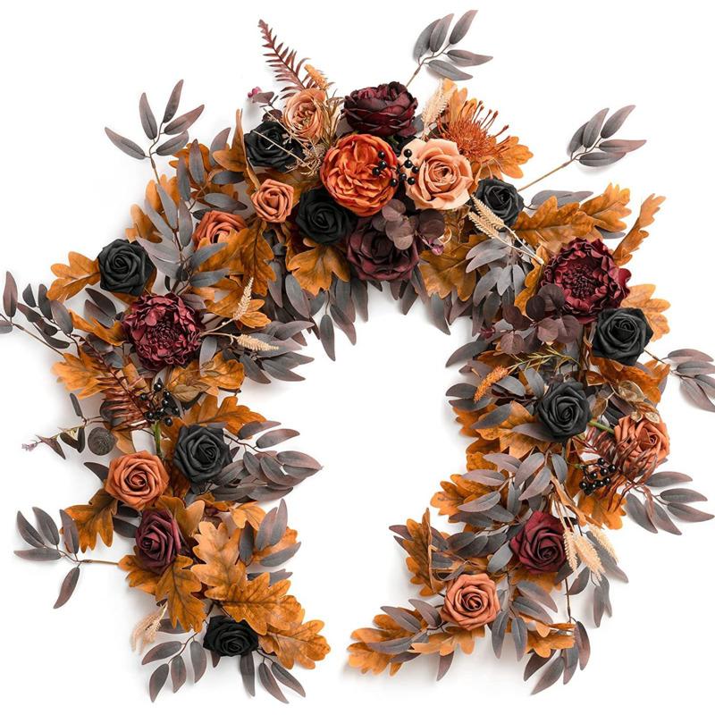 Wedding Table Simulation Flower Decoration 181x11cm Artificial Rose Table Long Vine Trailing Flower Arch DIY Party Backdrop Pops