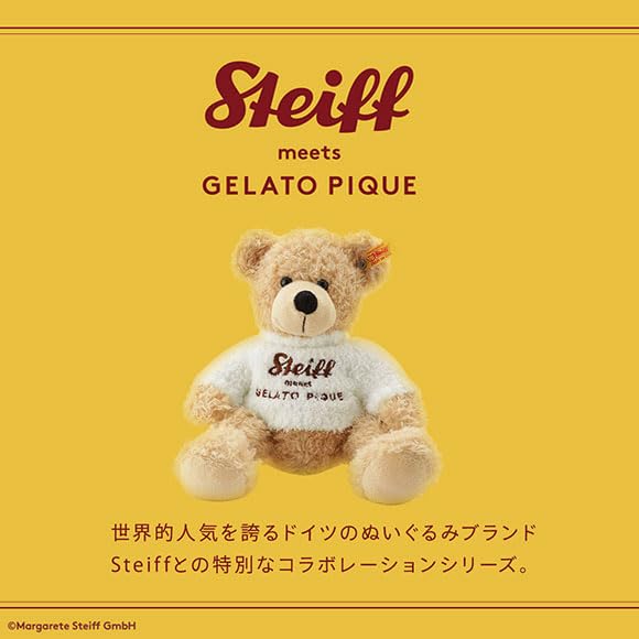 Gelato Pique Print Pouch [Steiff] All-Over (CR-Cream, Free)