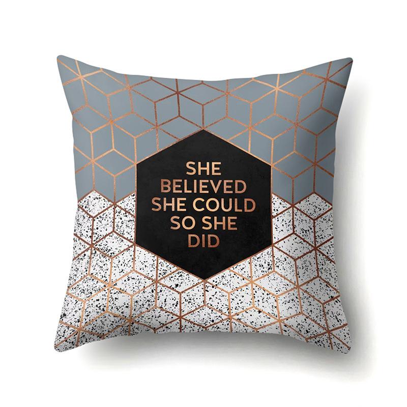 Polyester Pillowcase Automobile Decoration Home Printed Pillowcase