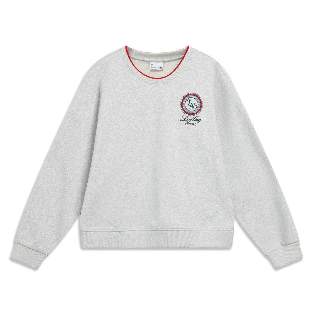 Li Ning Sports Casual Crew Neck Sweatshirt Women sweatshirt AWDVE76-2 M